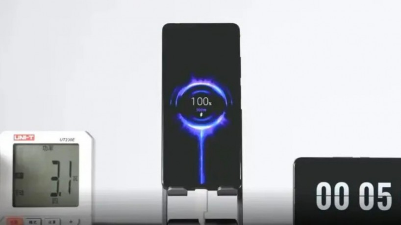 Xiaomi cria carregador que faz bateria ficar completa em apenas 5 minutos
