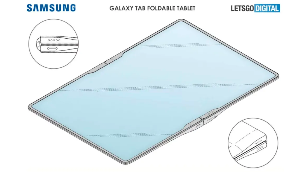 Imagem Patente Samsung Galaxy Z Tab