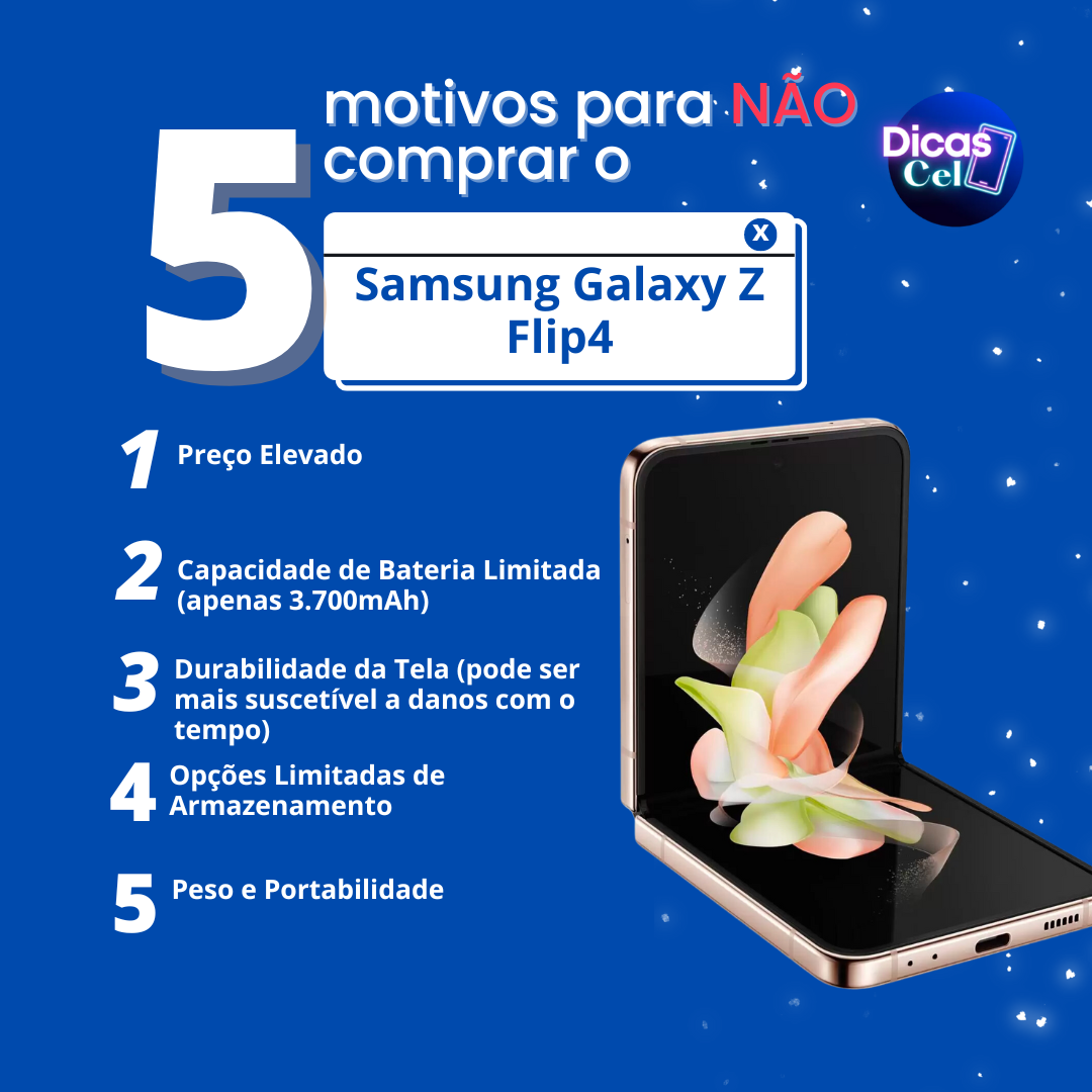 5 motivos para comprar Galaxy Flip 4 em 2023