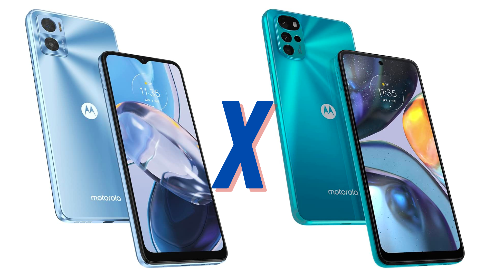 Motorola Moto E22 x G22 Cinco principais diferenças
