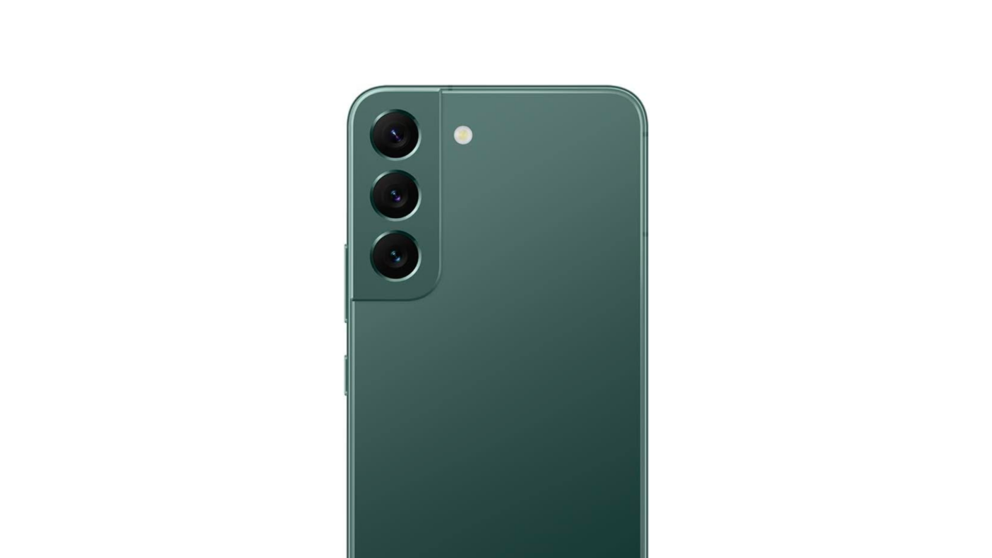 Samsung Galaxy S22 verde câmeras