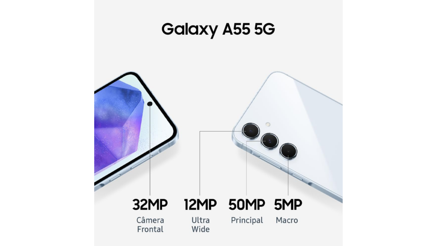 Samsung Galaxy A55 câmeras